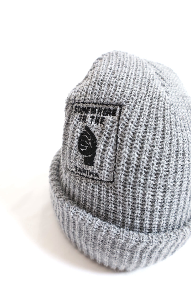 TANIMA / Somewhere Knit Cap design by cover (刺繍Ver.) - Gray