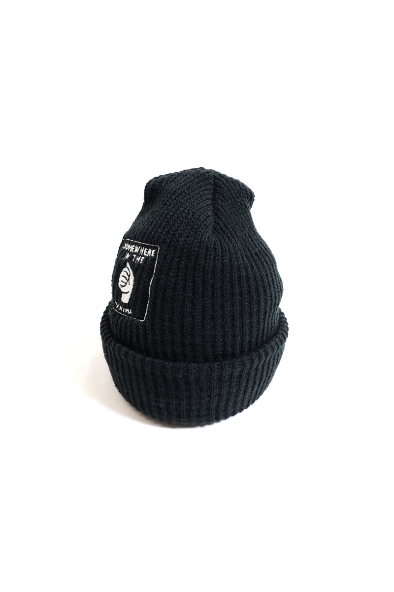 TANIMA / Somewhere Knit Cap design by cover (刺繍Ver.) - Black