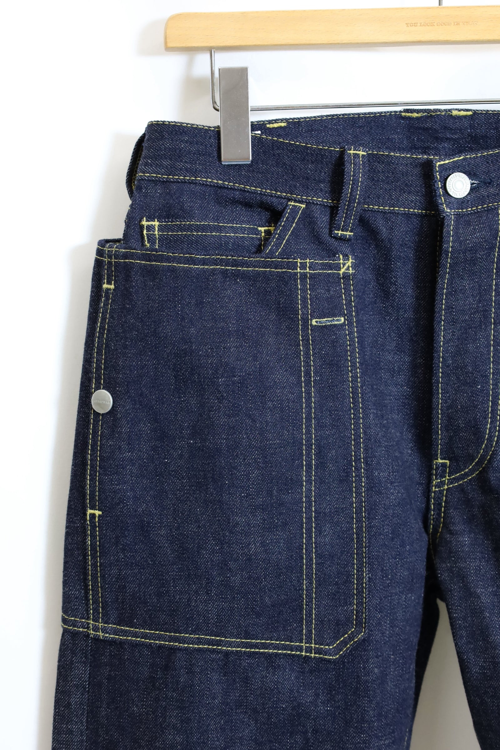 SASSAFRAS / FALL LEAF R PANTS (14oz Denim) – redtriangle