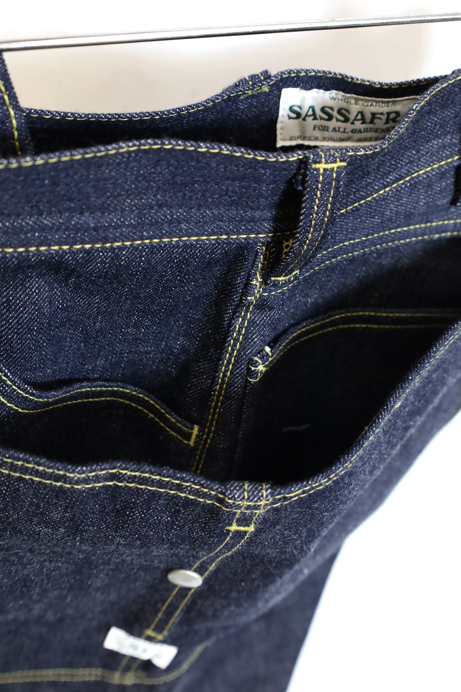 SASSAFRAS / FALL LEAF R PANTS (14oz Denim) – redtriangle