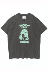 TACOMA FUJI RECORDS /TACOMA FUJI LOGO Tee designed by Tomoo Gokita - Charcoal 