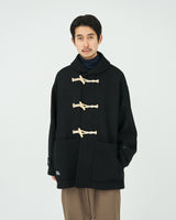 Fresh Service / MELTON DUFFLE COAT - BLACK