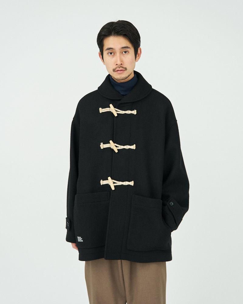 Fresh Service / MELTON DUFFLE COAT - BLACK