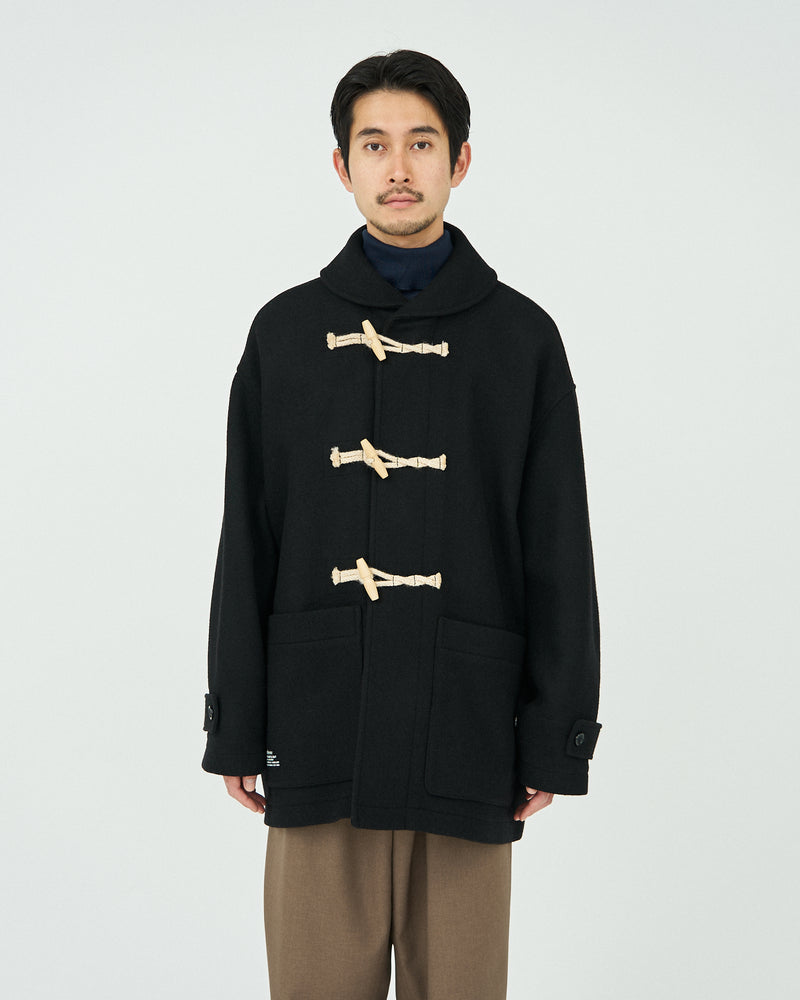 Fresh Service / MELTON DUFFLE COAT - BLACK