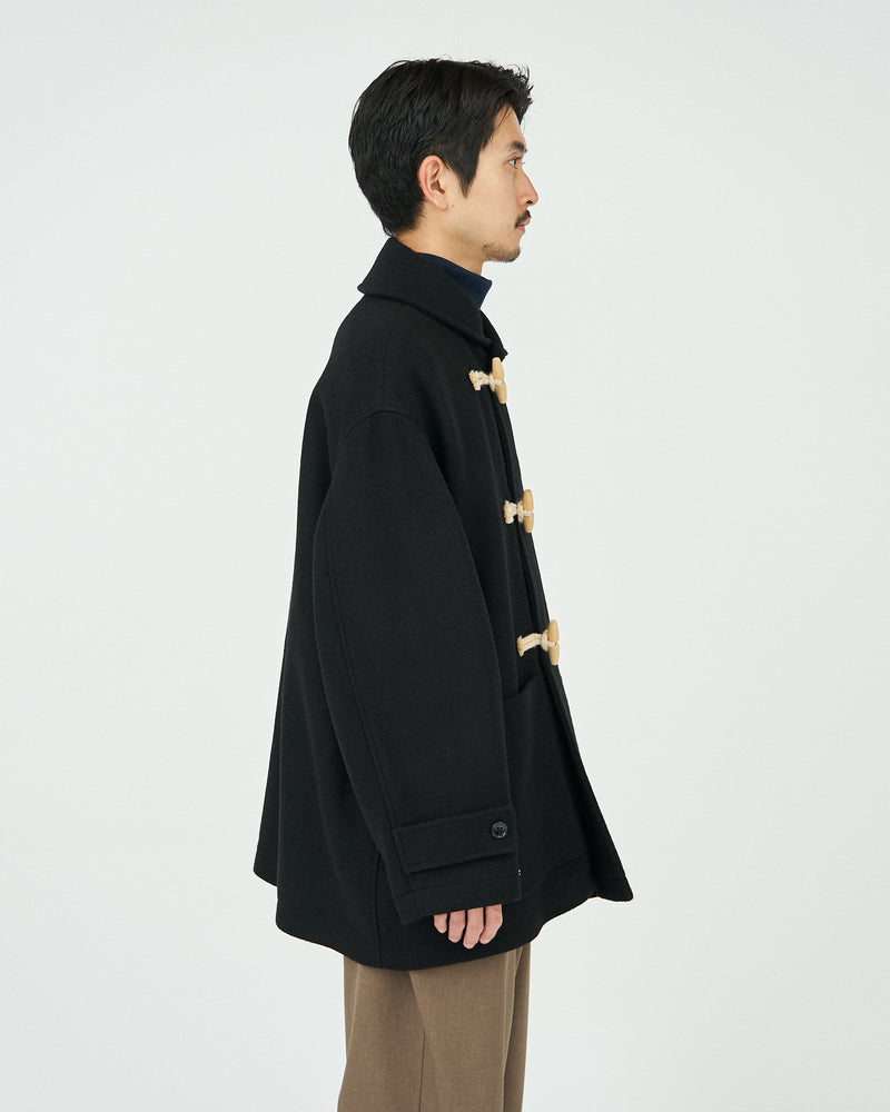 Fresh Service / MELTON DUFFLE COAT - BLACK