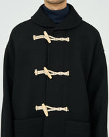 Fresh Service / MELTON DUFFLE COAT - BLACK