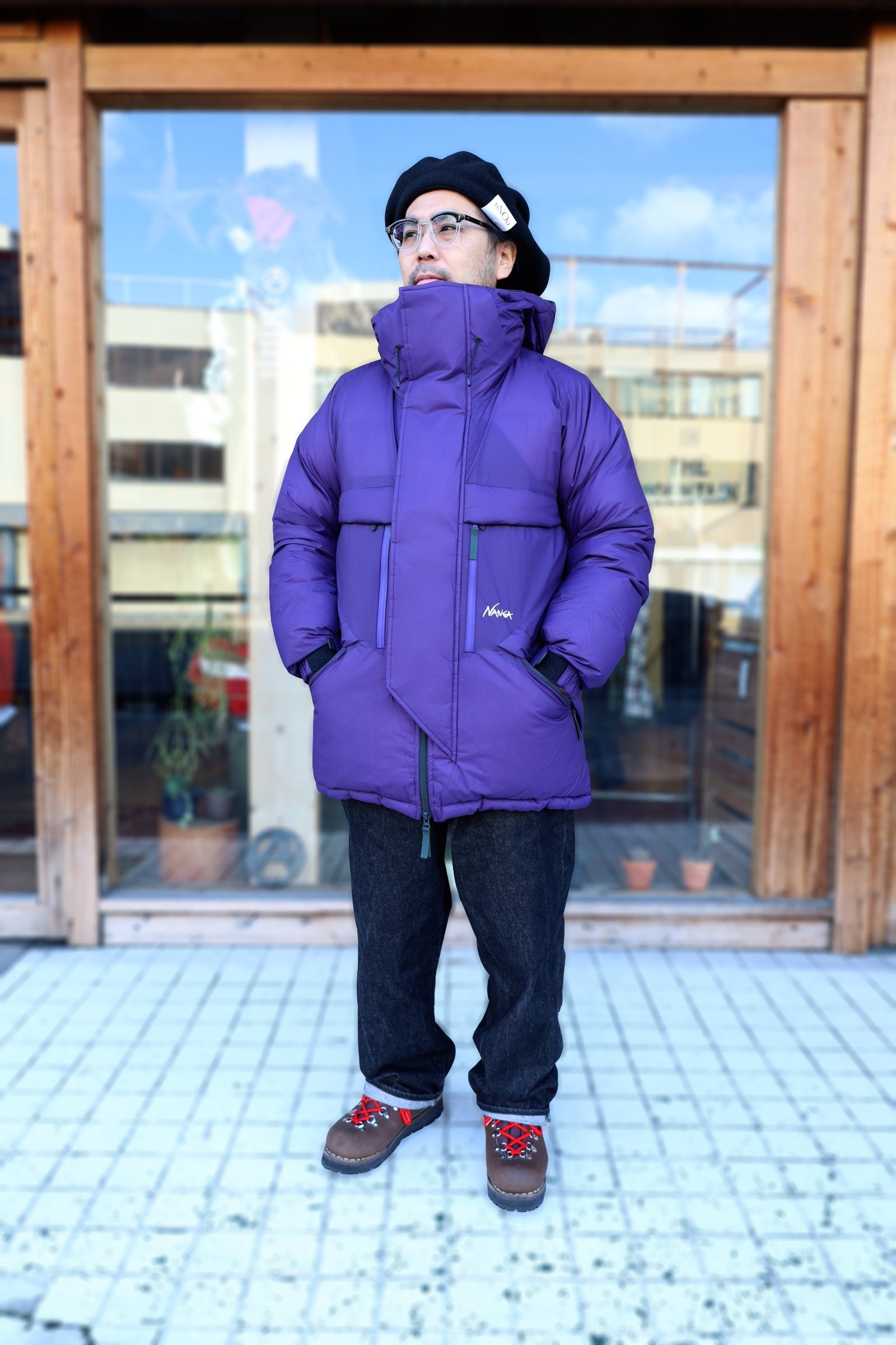 NANGA/MOUNTAIN BELAY COAT - PURPLE – redtriangle