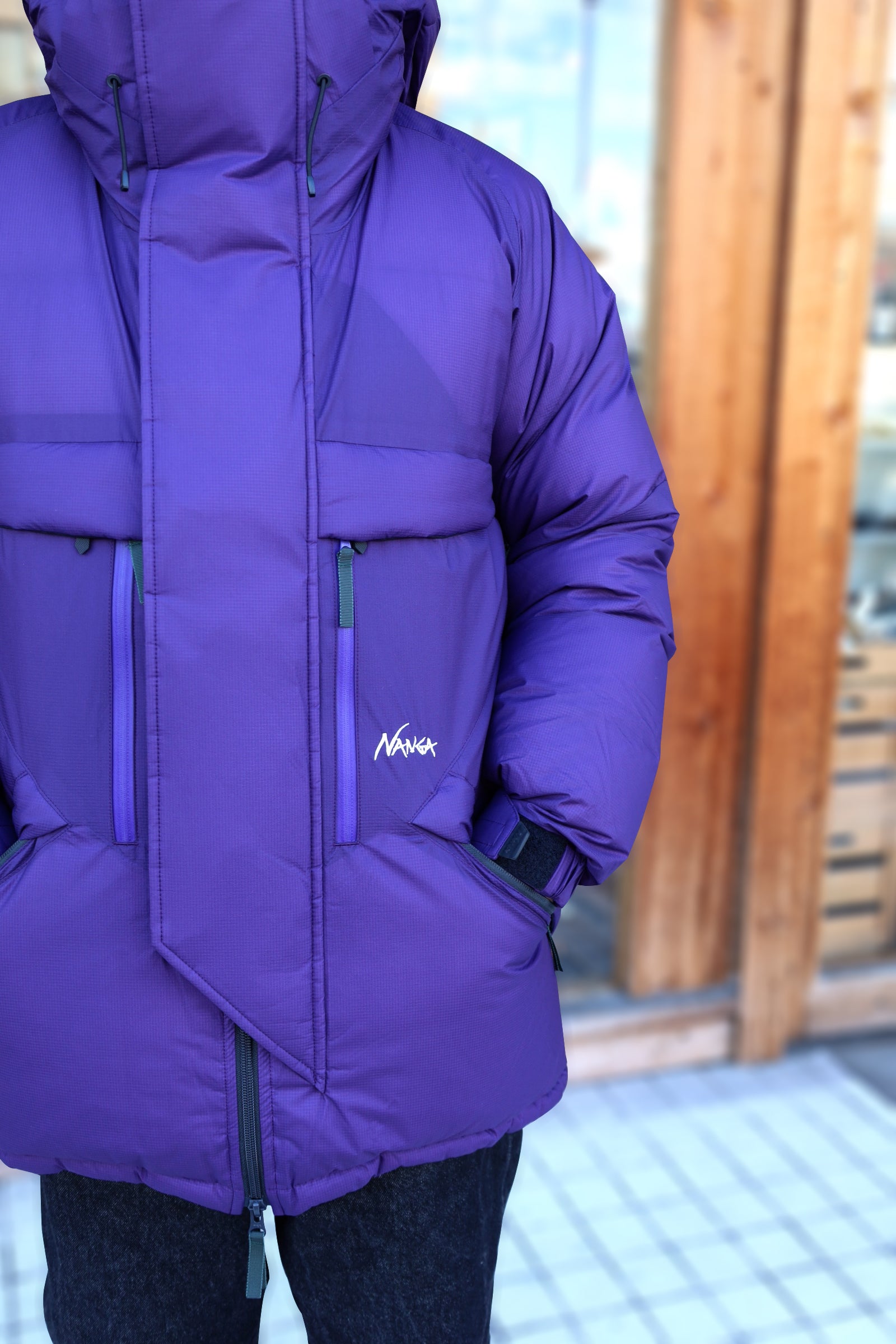 NANGA/MOUNTAIN BELAY COAT - PURPLE – redtriangle