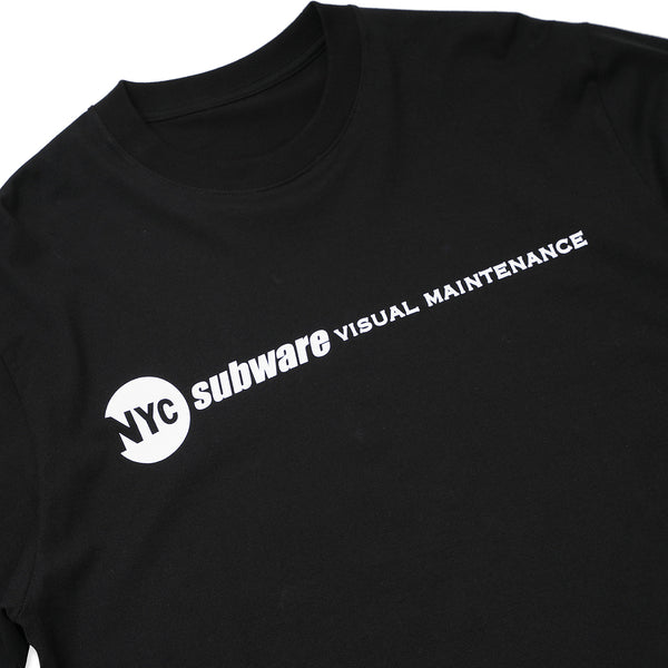 SUBWARE  / MARQUEE LOGO LONG SLEEVE TEE - BLACK