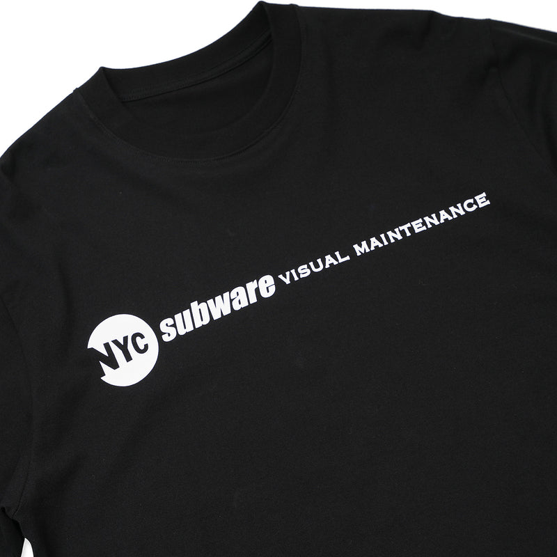 SUBWARE  / MARQUEE LOGO LONG SLEEVE TEE - BLACK