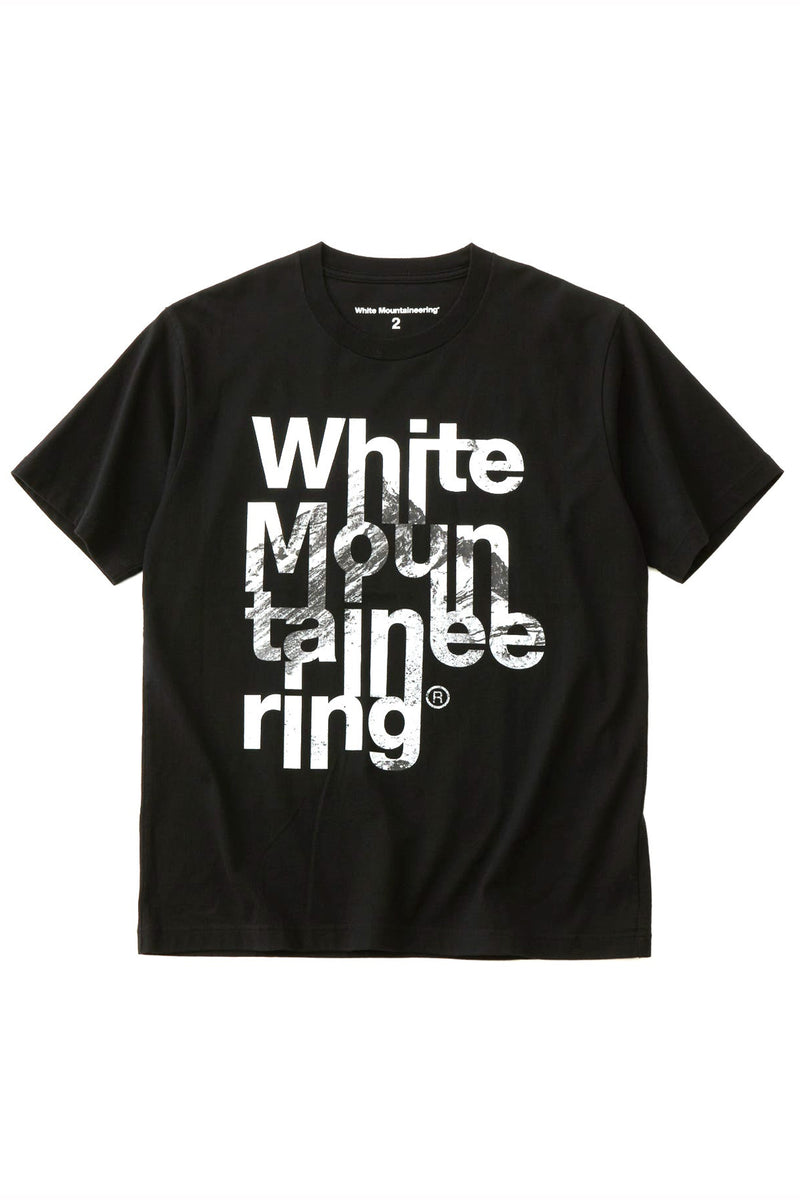 White Mountaineering / Mountain Logo T-Shirt-Black
